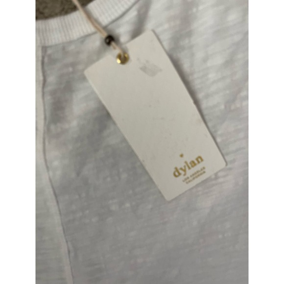 Dylan White Slub Lightweight Cotton Tie Back Tank Size Medium - Picture 3 of 11